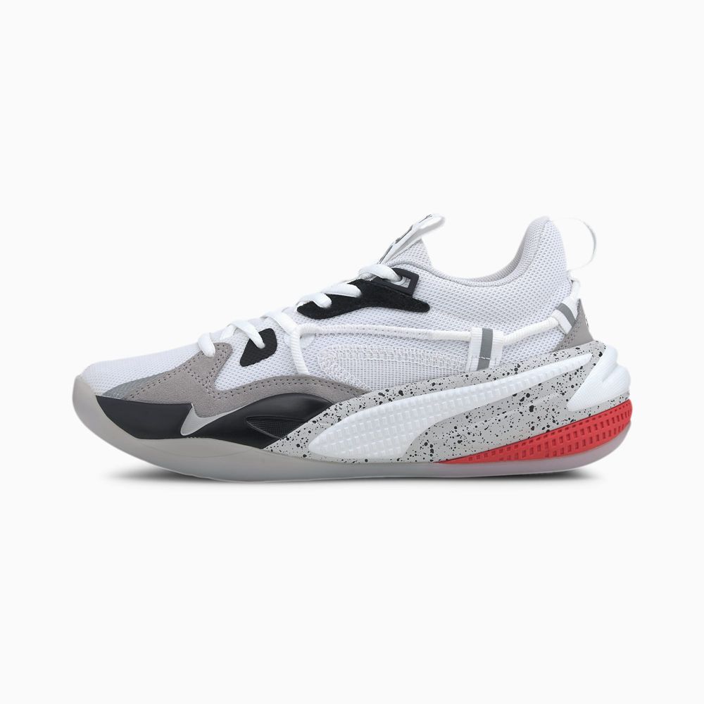 Puma RS-Dreamer Concrete Jungle Lány Kosárlabda Cipő - Fehér/Fekete ( Hungary - WPQAM2347 )